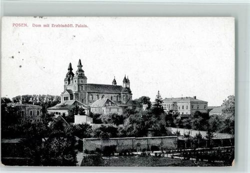 Posen 1917 Partie beim Dom AK Landst. Batl. XIX 21, 2. Komp. 9. Korp.