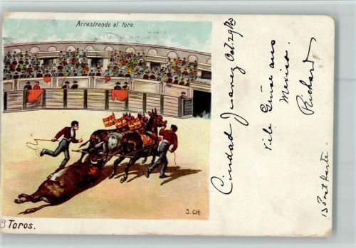 1902 Toros in Mexico AK