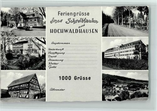 Hochwaldhausen Hotel Felsenmeer Pension Stöckel Teufelsmühle Pension Stirm-Heuser Genesungsehim Ortsansicht Mehrfachaufnahme