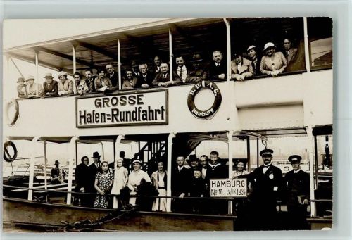 Hamburg Große Hafenrundfahrt No 16 3/9 1934