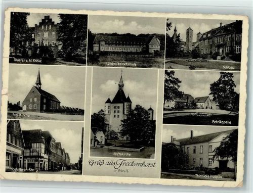 Freckenhorst Kloster z. hl. Kreuz Landvolkshochschule Schloss Petikapelle Thiatildis Hospital Stiftskirche Evg. Kirche Hoetmarer Str.