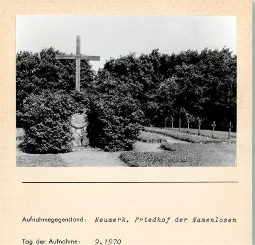 Hamburg-Insel Neuwerk Foto montiert auf Karton Kreuz