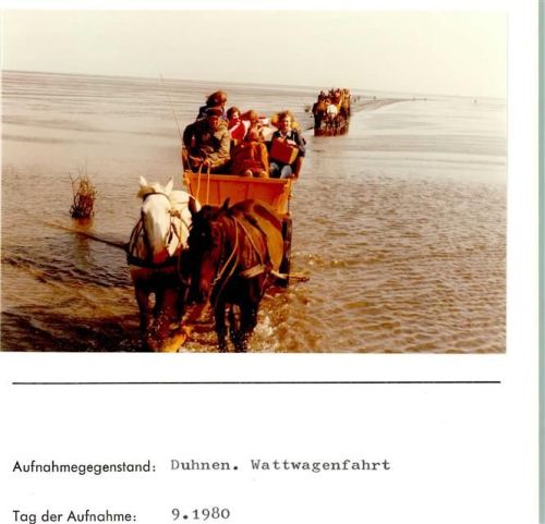 Duhnen Foto montiert auf Karton