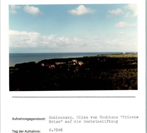 Sahlenburg Foto montiert auf Karton