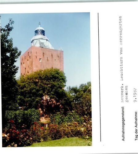 Hamburg-Insel Neuwerk Foto montiert auf Karton Leuchtturm