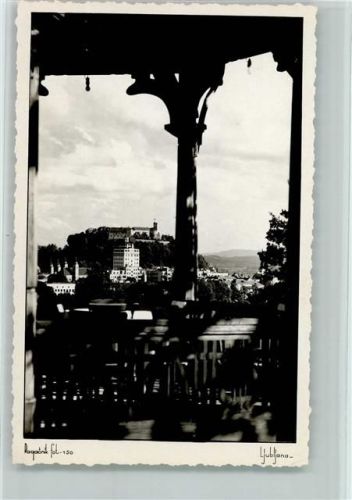 Ljubljana 1938 Teilansicht AK