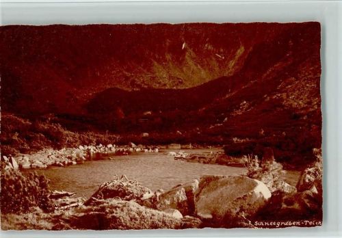 Schreiberhau 1920 Schneegruben Teich AK