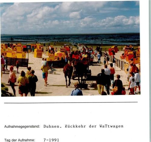 Duhnen Foto montiert auf Karton