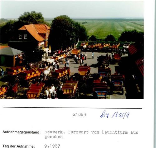 Hamburg-Insel Neuwerk Foto montiert auf Karton Turmwurt