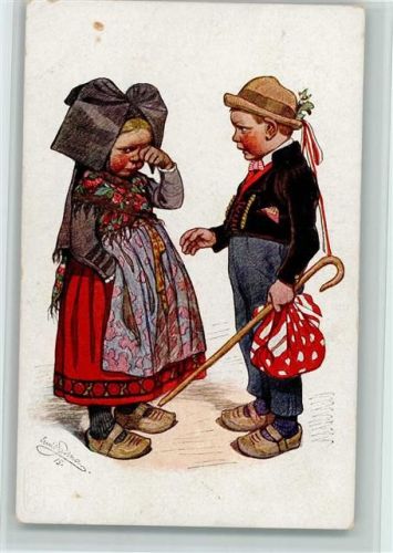 1916 Elsässische Trachten Nr. 16 AK