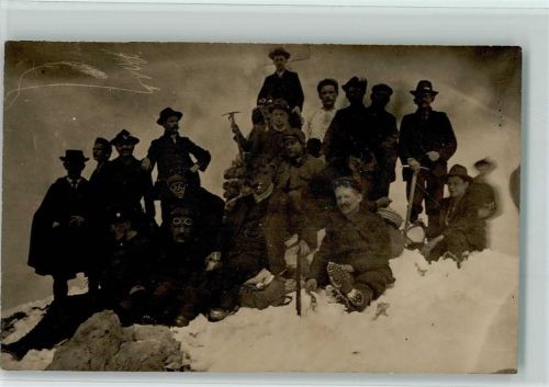 1926 Oben auf dem Gipfel , Alpinismus AK