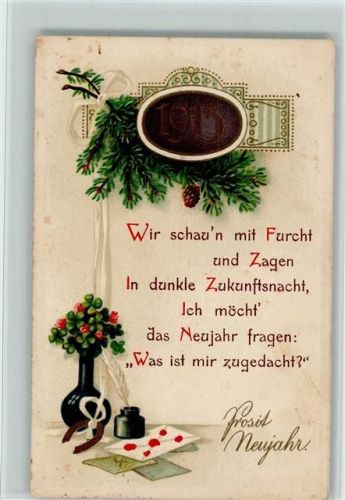 Neujahr 1915 - passepartout