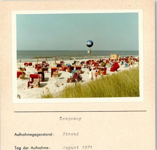 Langeoog Strand Foto montiert auf Karton