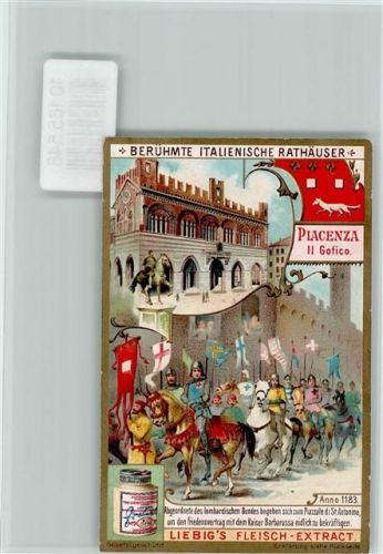 Berühmte Italienische Rathäuser, Wappen, Sammelbild Liebig