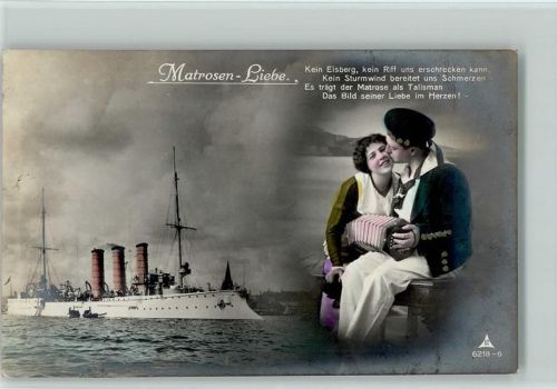 1915 Photochemie Serie 6218-6 Matrosen Liebe, Ziehharmonika AK