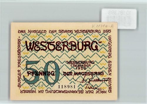 Westerburg Notgeld Hallenkirche Dornen