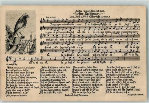 1918 Lieder im erzgeb. Mundart Nr. 36 AK