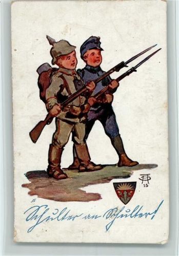 1916 Schulter an Schulter - Zweibund - Schulvrein 742 AK