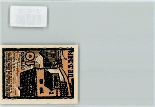 Tessin Notgeldschein 10 Pfennig Reutergeld