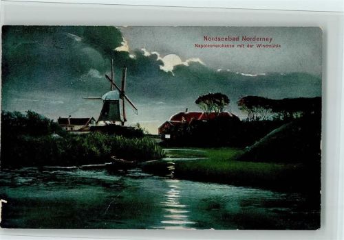 Norderney Napoleonschanze mit der Windmühle