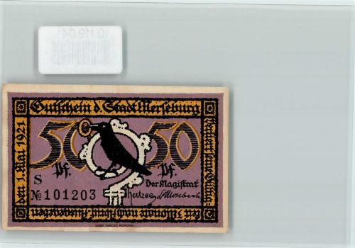 Merseburg Notgeld 50 Pf. Rathaus