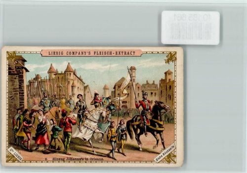 Sammelbild Liebig, Jeanne d`Arc Nr. 6
