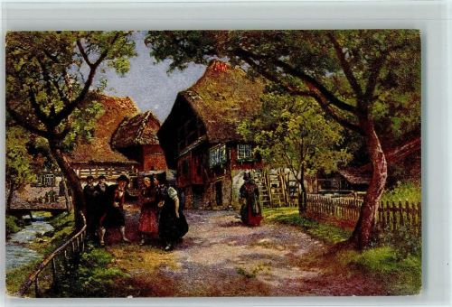 Kirchgang - Tratschen AK