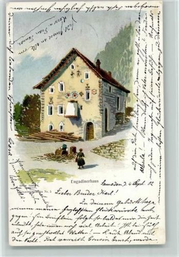 Samedan 1902 Engadinerhaus