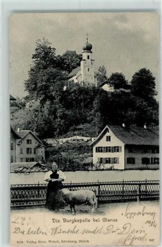 Glarus 1923 Die Burgkapelle