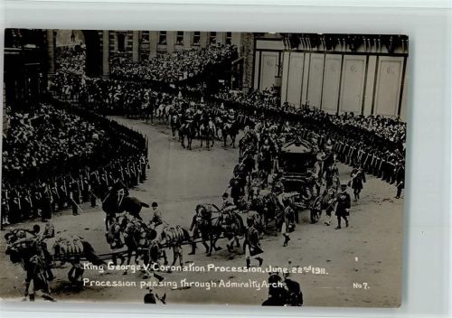 1911 Bild Nr. 7 King George Coronation Procession 1911 AK