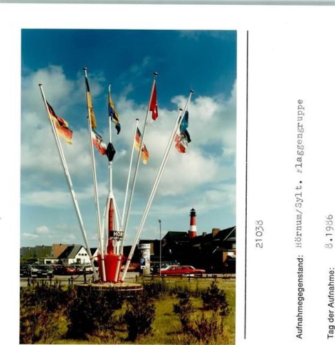 Hörnum Flaggengruppe Litfaßsäule