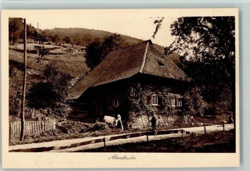 Serie Idylle Nr. 11 - Abendruhe, sehr gute Erhaltung AK