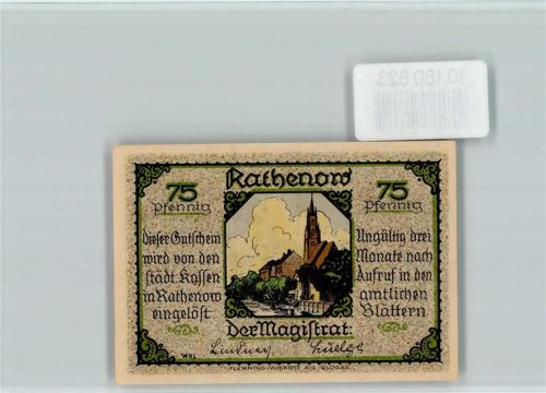 Rathenow Notgeld Rathenower Zietenhusar Pferd