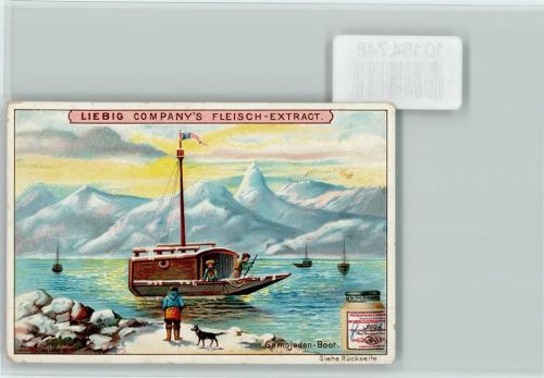 Samojeden Boot - Sammelbild Liebig
