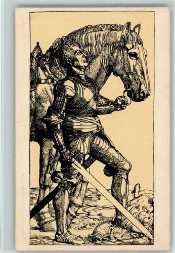 1916 Nr. 73 sign Fritz Boehle - Heiliger Georg