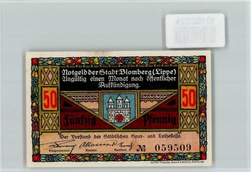 Blomberg Notgeld Rathaus Gänse