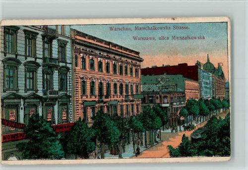Warschau 1915 Marschalkowska Straße AK