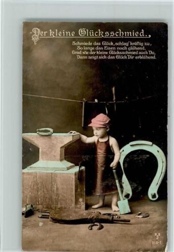 1915 Der kleine Glücksschmied - Kinder Serie 310-1 AK