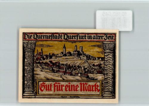 Querfurt Notgeld Alt-Querfurt