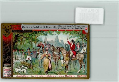 Sport, grosses Ballett von Manzotti Nr. 4 Sammelbild Liebig