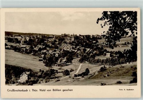 Großbreitenbach Von Böhlen aus gesehen Rückseite mit Abschürfungen bzw Kleberesten