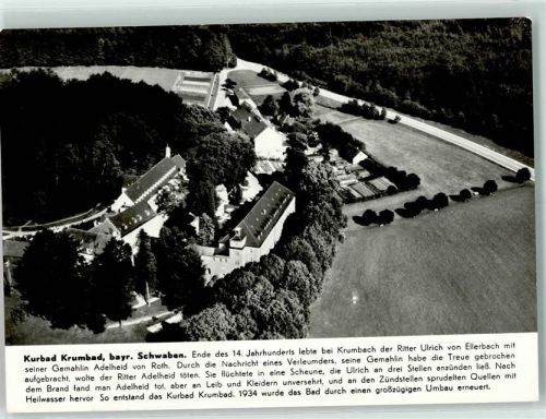 Krumbad Fliegeraufnahme Sanatorium Heilbad Krumbad