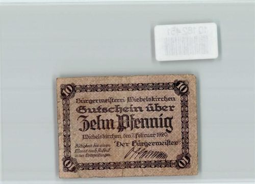 Wiebelskirchen Notgeld