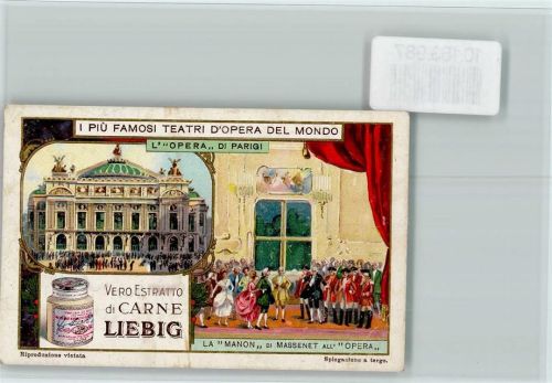 Paris Famosi Teatri Opera del mondo, Oper di Parigi Sammelbild Liebig