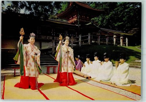 Nara Kagura a votive performance of ritual takes place in the courtyard of the Kasuga Shrine