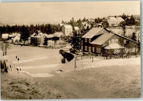 Masserberg Winter Rückseite mit Abschürfungen bzw Kleberesten