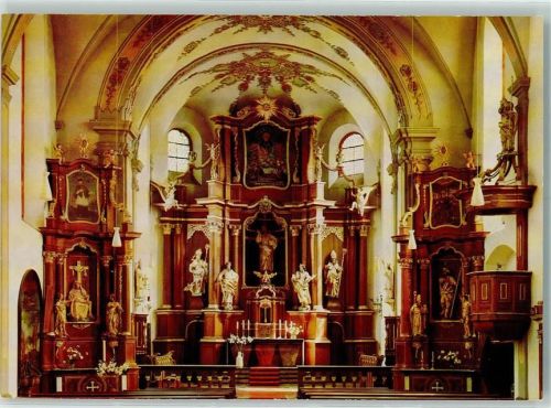 Villmar Rückseite mit Abschürfungen bzw Kleberesten Kath. Kirche