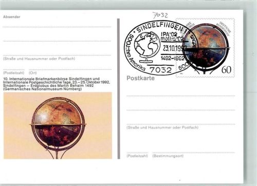 Sindelfingen Int. Briefmarkenbörse und Postgeschichtliche Tage 1992