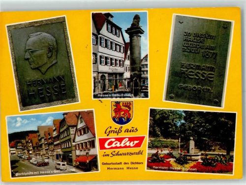 Calw Gedenktafel Hermann Hesse Hesses Geburtshaus Marktplatz Hermann-Hesse-Brunnen
