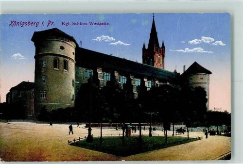 Königsberg Kgl. Schloss Westseite
